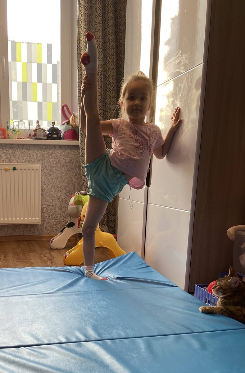Алина дочь 5 лет ))) ну и главный тут явно кототренер )))