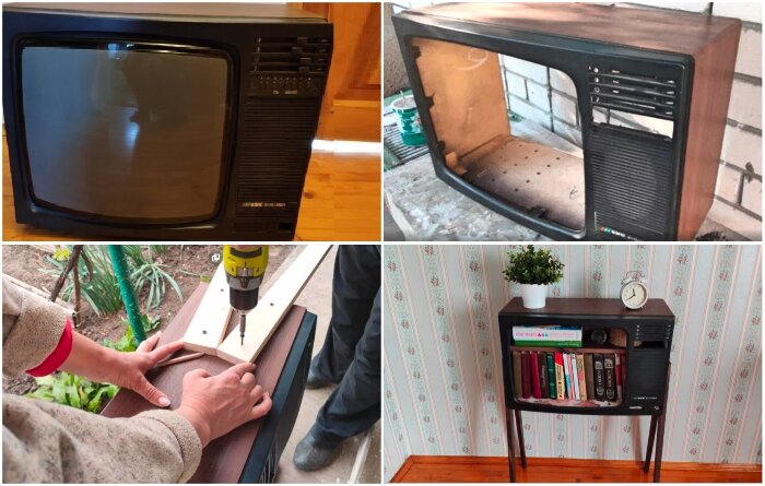 10 интересных идеи что можно сделать из старого телевизора с фото