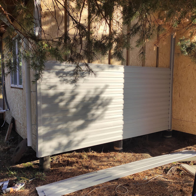 Первые метры обшивки