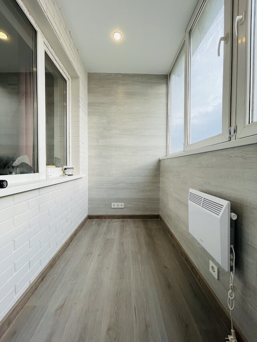 Отделка балкона ламинатом в Краснодаре