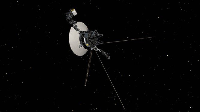 (NASA/JPL-Caltech) — Иллюстрация Вояджера-1.