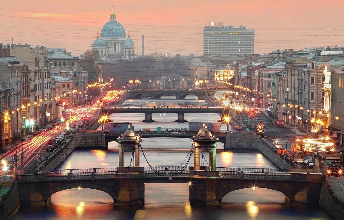 Семь мостов в Санкт-Петербурге