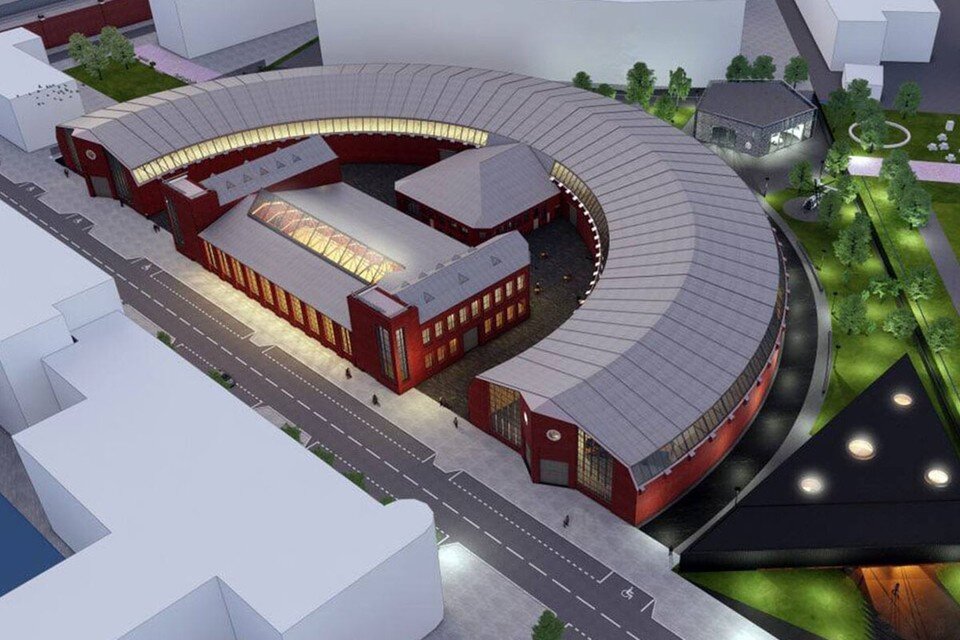     В историческом здании на Новорязанской улице, построенном в 1931 году по проекту архитектора Константина Мельникова и инженера Владимира Шухова, разместится музей транспорта Москвы. Фото: mos.ru