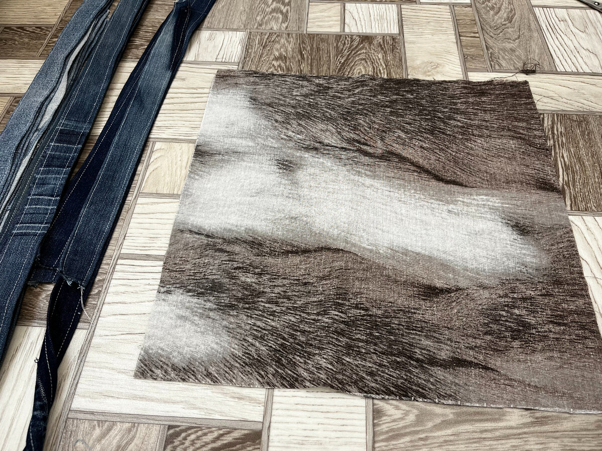 Подарили джинсы. Режу первую пару. Делаю полезную вещь для дома ...