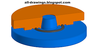 3D модель и чертежи пресс-формы для резиновых колец 45х3
