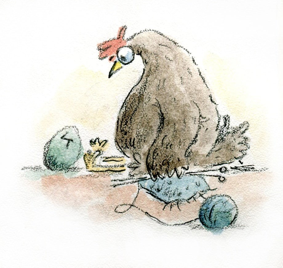 Курица. Иллюстрация Марина Горте https://vk.com/public214853983