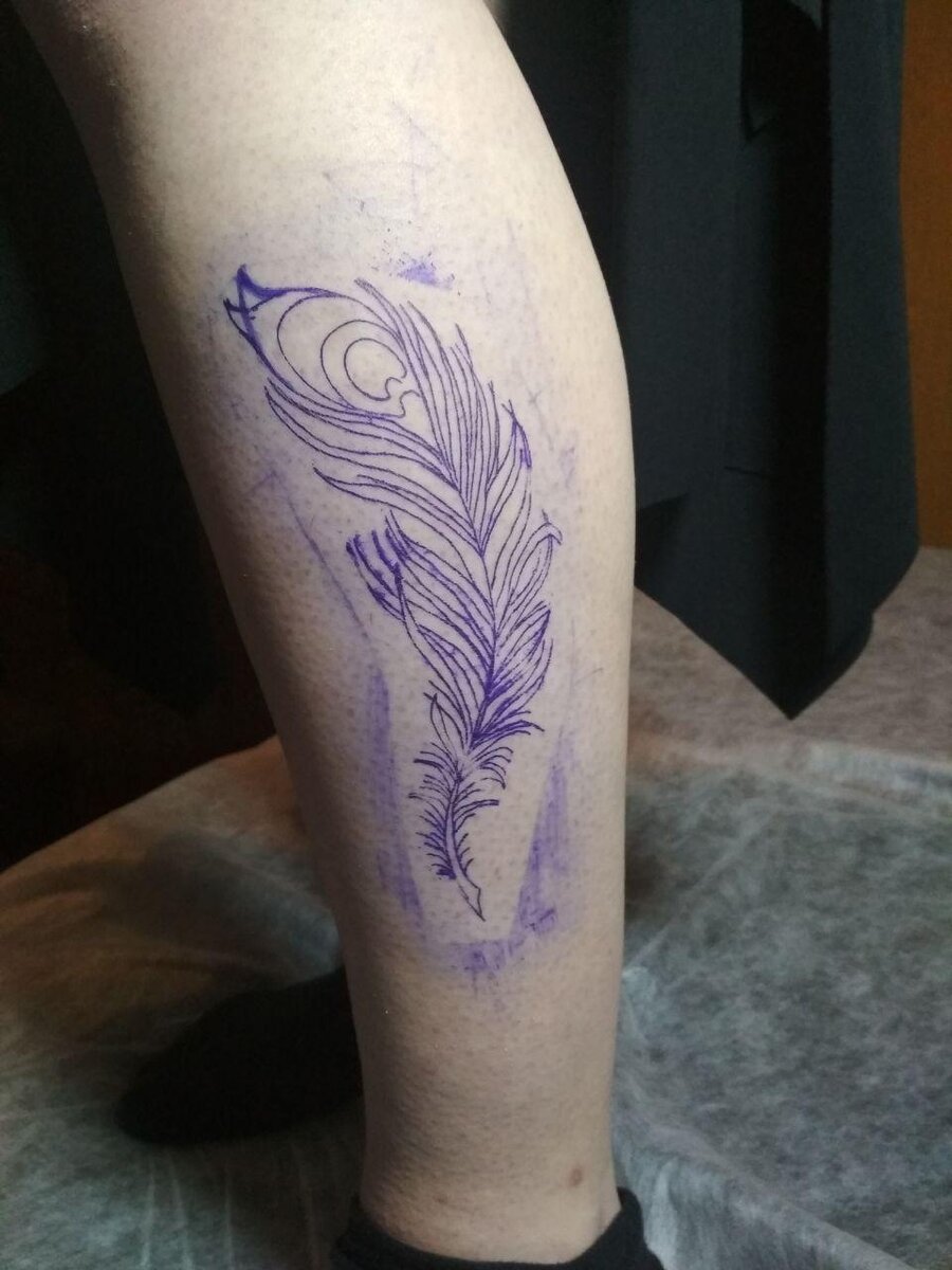 Рисунок, нанесенный на кожу ручкой