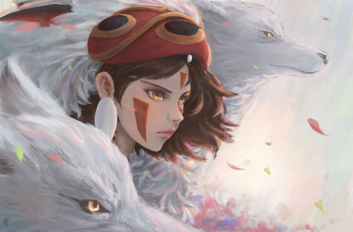 https://www.wallpaperup.com/1268222/princess_mononoke_anime_wolves_girls_animals_leaves_objects_fantasy.html
