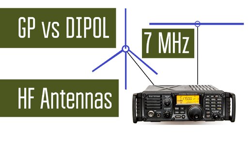 GP vs Dipol. Сравнение работы кв антенн вертикал с противовесами и диполь. Эксперимент.