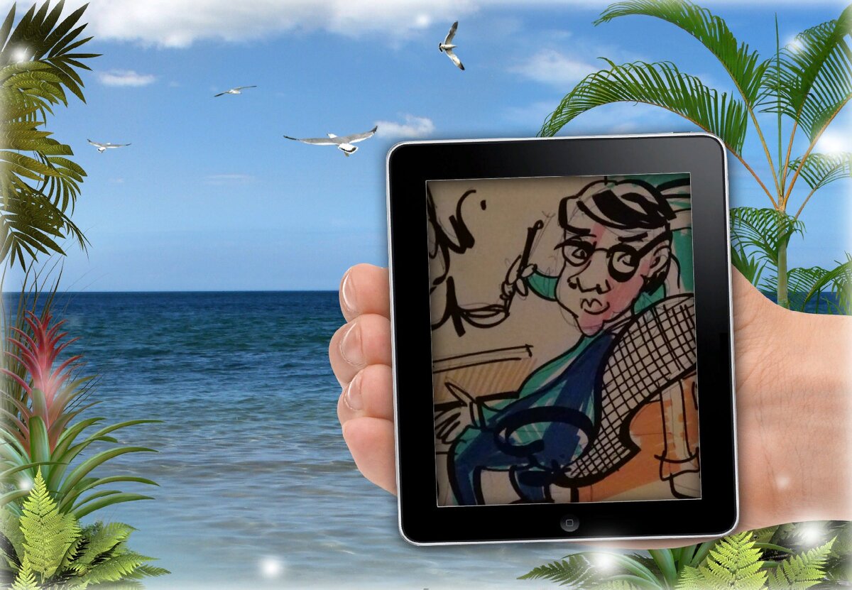 Рисунок "Нефтяной бизнесмен". Художник - К.В.