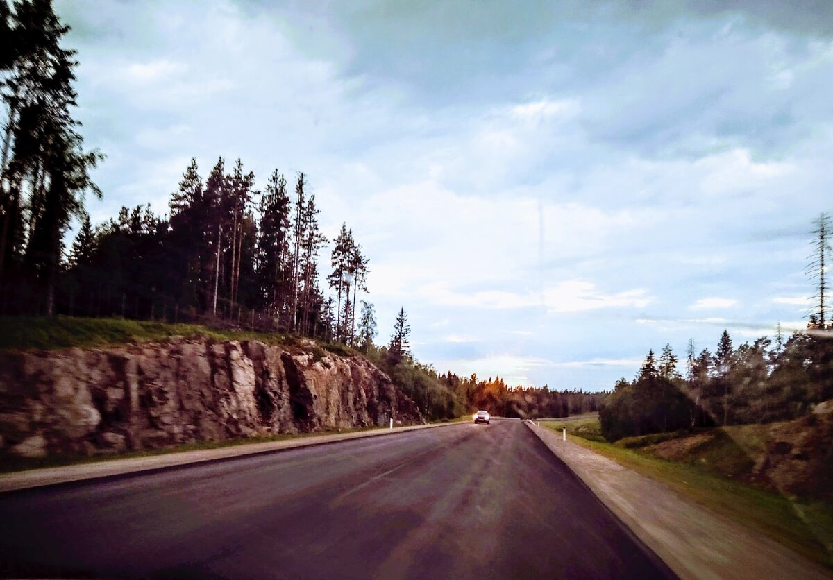 Карельская дорога в районе пос. Кузнечное