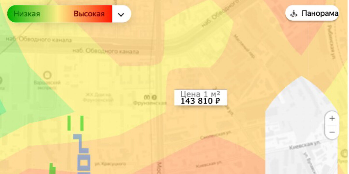 #цена квадратного метра в московском р-не