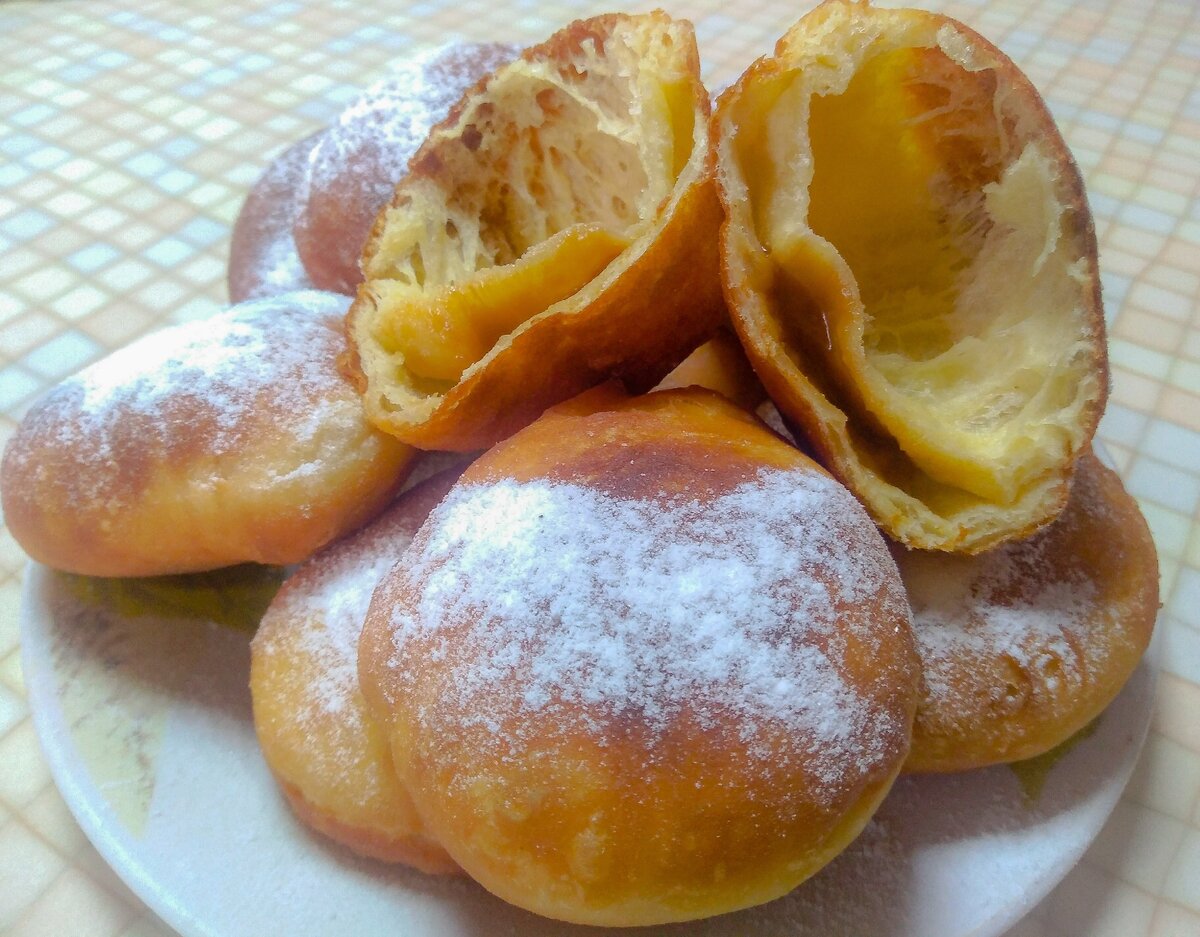 Пончики с вареной сгущенкой
