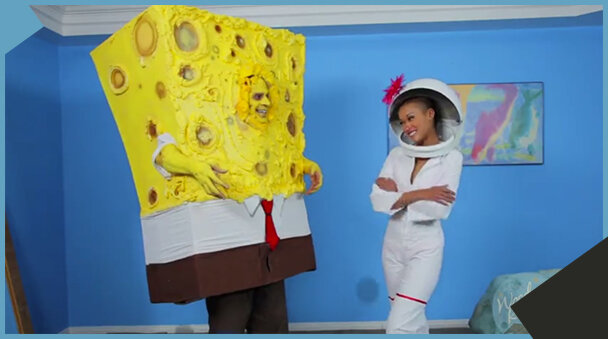 Кадр из порнопародии на мультфильм «Губка Боб Квадратные штаны»