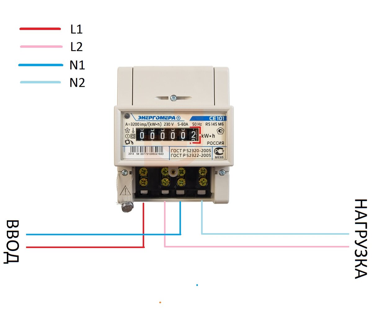 Правильное подключение счетчика электроэнергии
