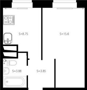 Планировка однокомнатной квартиры