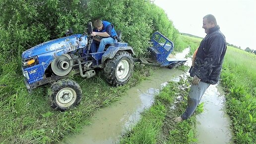 На Китайском тракторе Скаут Т-18 по бездорожью