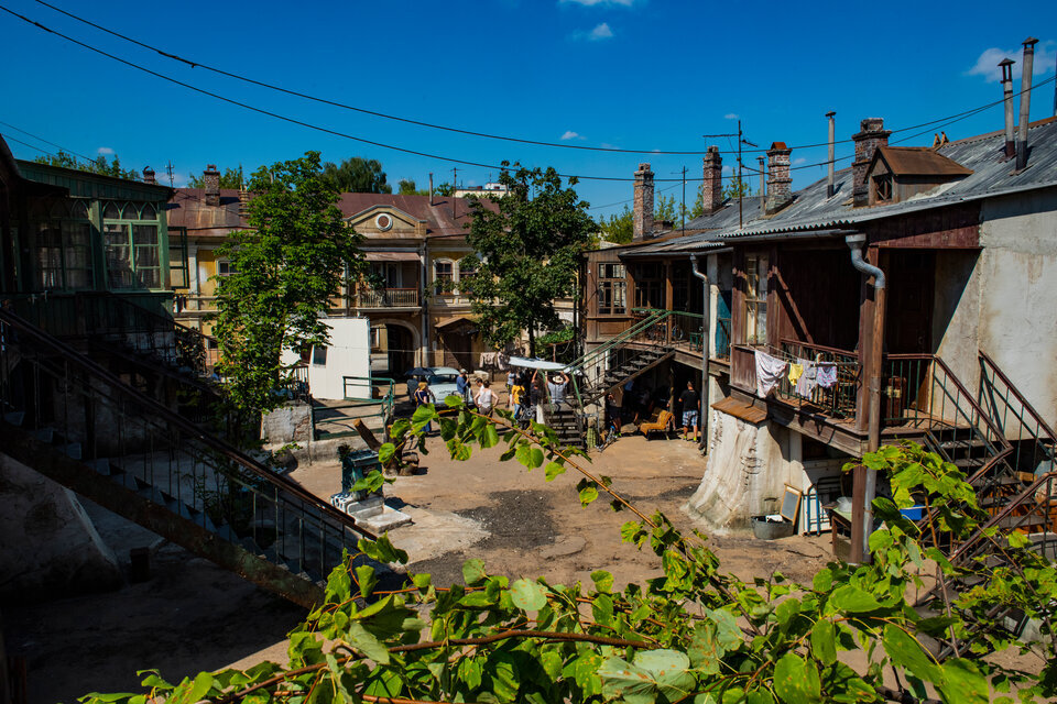 декорации к фильму на студии "Мосфильм"