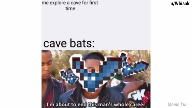 Я исследую пещеры в первый раз.  Летучие мыши: мы собираемся разрушить всю его карьеру