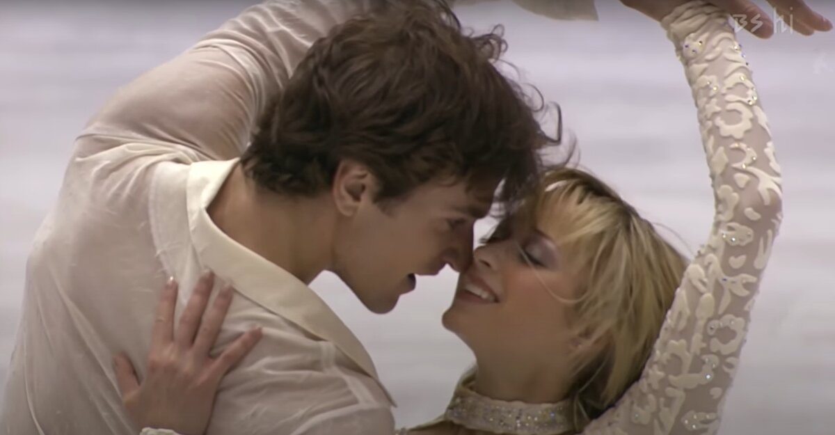 Скриншот с видео выступления на Олимпиаде-2002