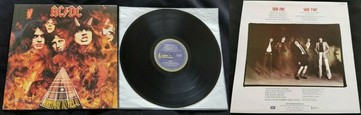 Австралийский выпуск альбома AC/DC "Highway to Hell", 1979 г.