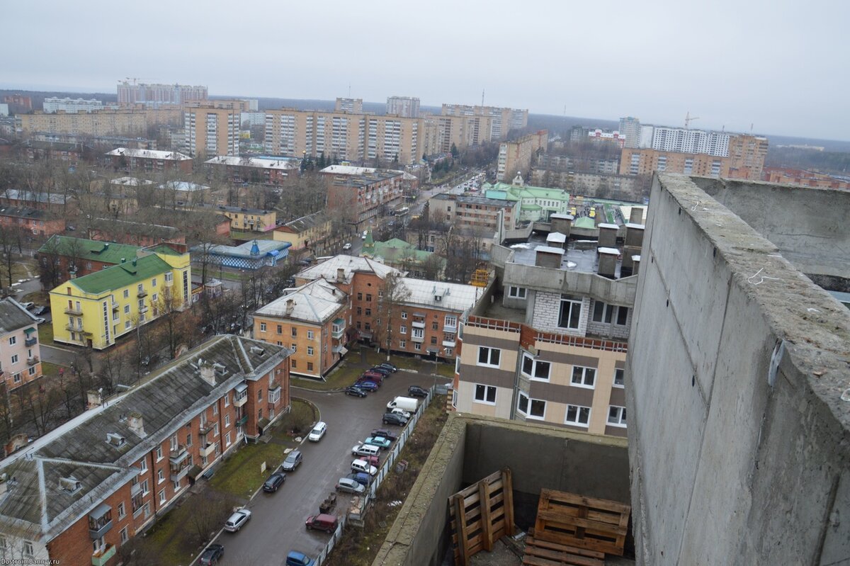 Город Ступино с высоты