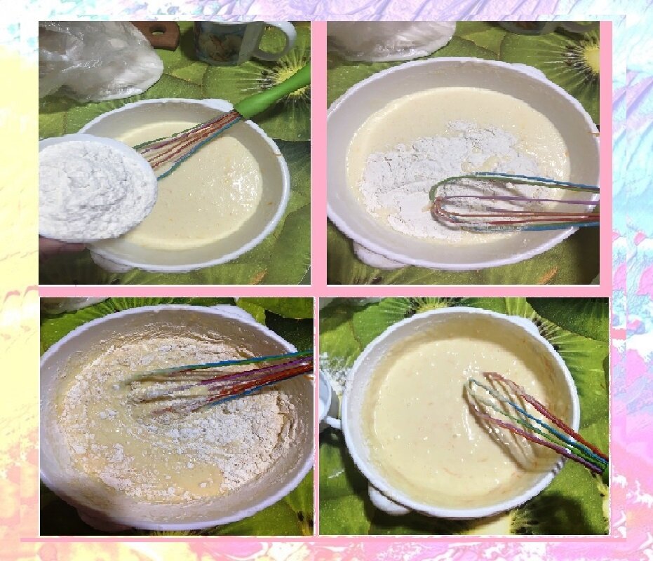 Процесс изготовления коржа для Сметанника. Шаг 1.