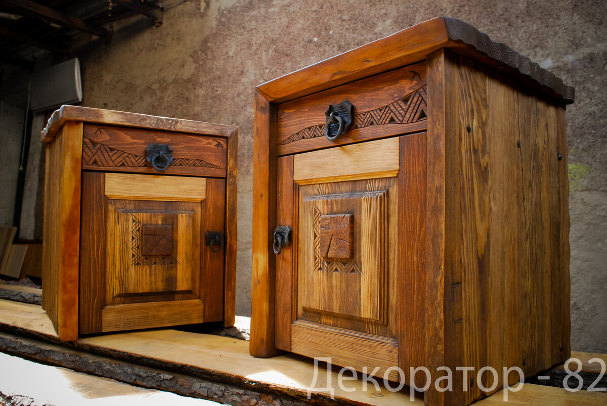 Работа Вячеслава Бондаренко, Керчь. Тумбы в комнату отдыха. Заказчику нужно было красиво и оригинально - так и вышло. Листайте, дальше ещё фото