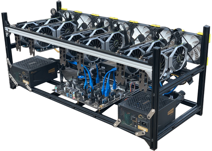 Майнинг-ферма на 6 видеокарт