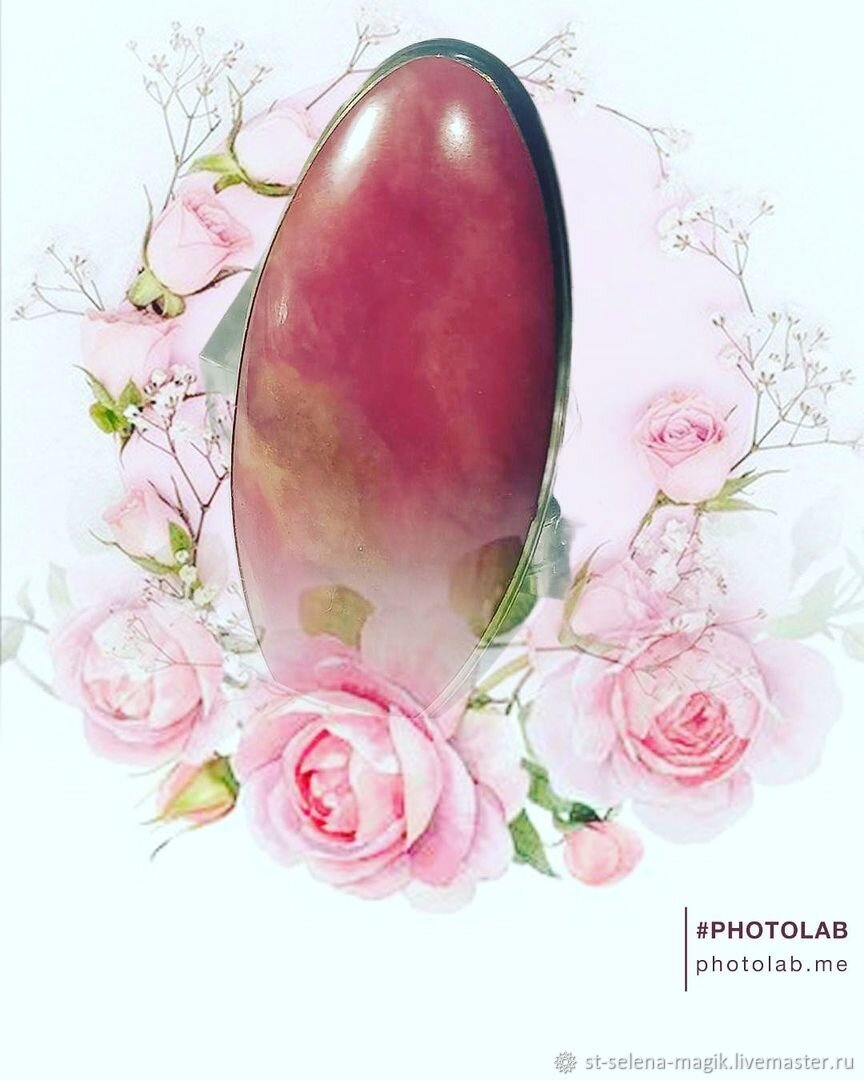 Кольцо "Розовая нежность" с родонитом  © https://www.livemaster.ru/item/42354914-ukrasheniya-koltso-rozovaya-nezhnost-s-rodonitom-i-dr