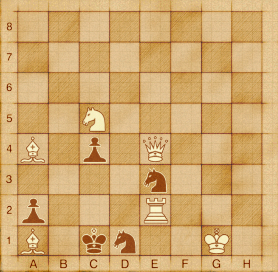 мат в 2 хода, ход белых