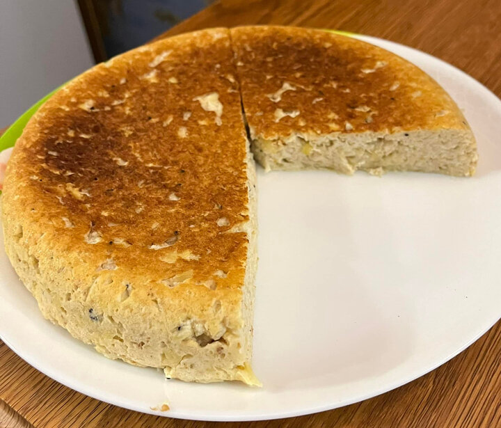Шарлотка с кокосом