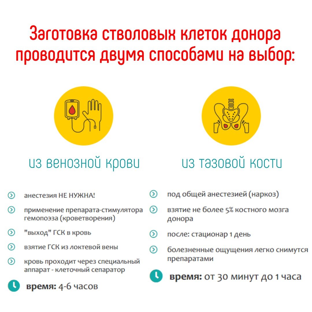 Способы заготовки донорских клеток костного мозга (гемопоэтических стволовых клеток)