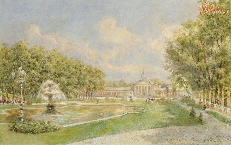 Висбаден. Художник Франц Альт, середина XIX в. 