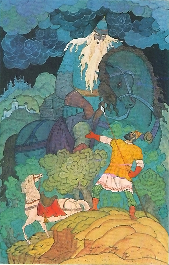 Святогор и Илья Муромец. Художник В.Фокеев