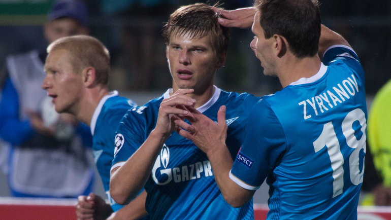    Андрей Аршавин и Константин Зырянов.Кристина Коровникова