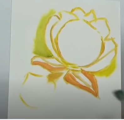 прорисовка розы