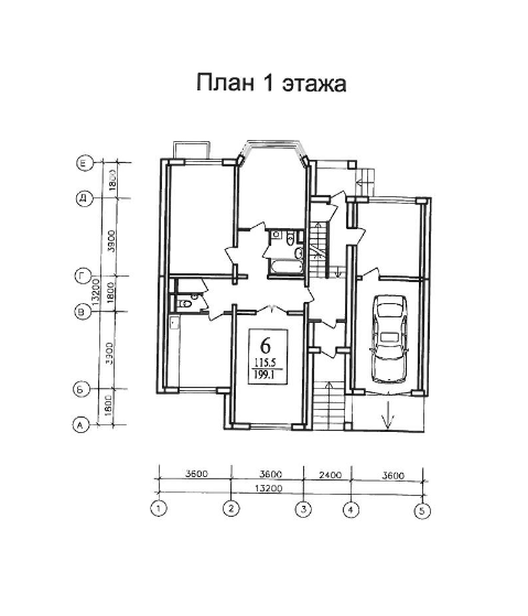 Планировка первого этажа. Из официальной документации.