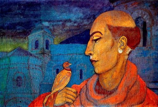 Святослав Рерих. Франциск Ассизский. Музей Николая Рериха в Нью-Йорке.