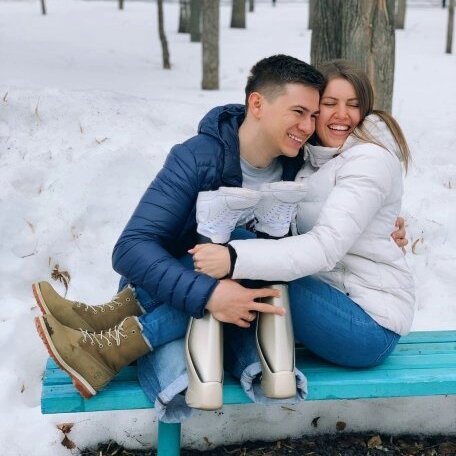 Рустам со своей супругой