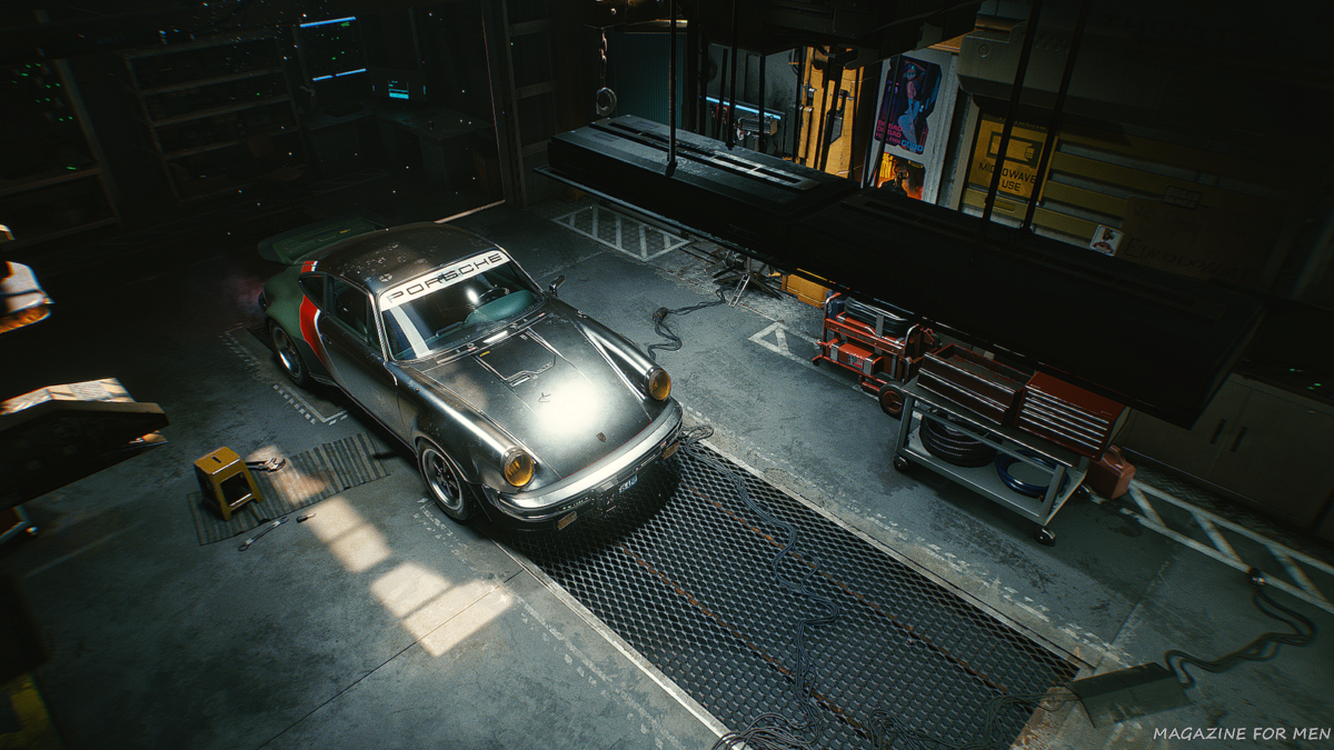 Реальный 911 Turbo, управляемый Джонни Сильверхендом Киану Ривза, в Cyberpunk  2077 | Magazine Formen | Дзен