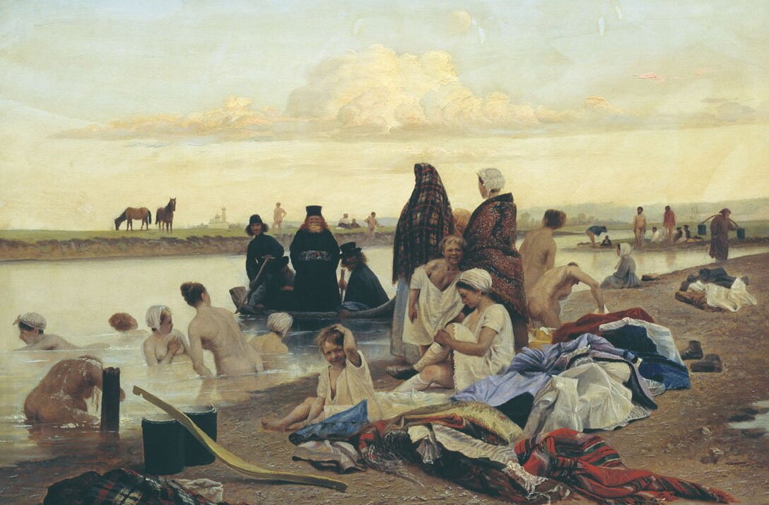 Л. Соловьев. "Монахи (Не туда заехали)". 1870-е гг. Сумской областной художественный музей