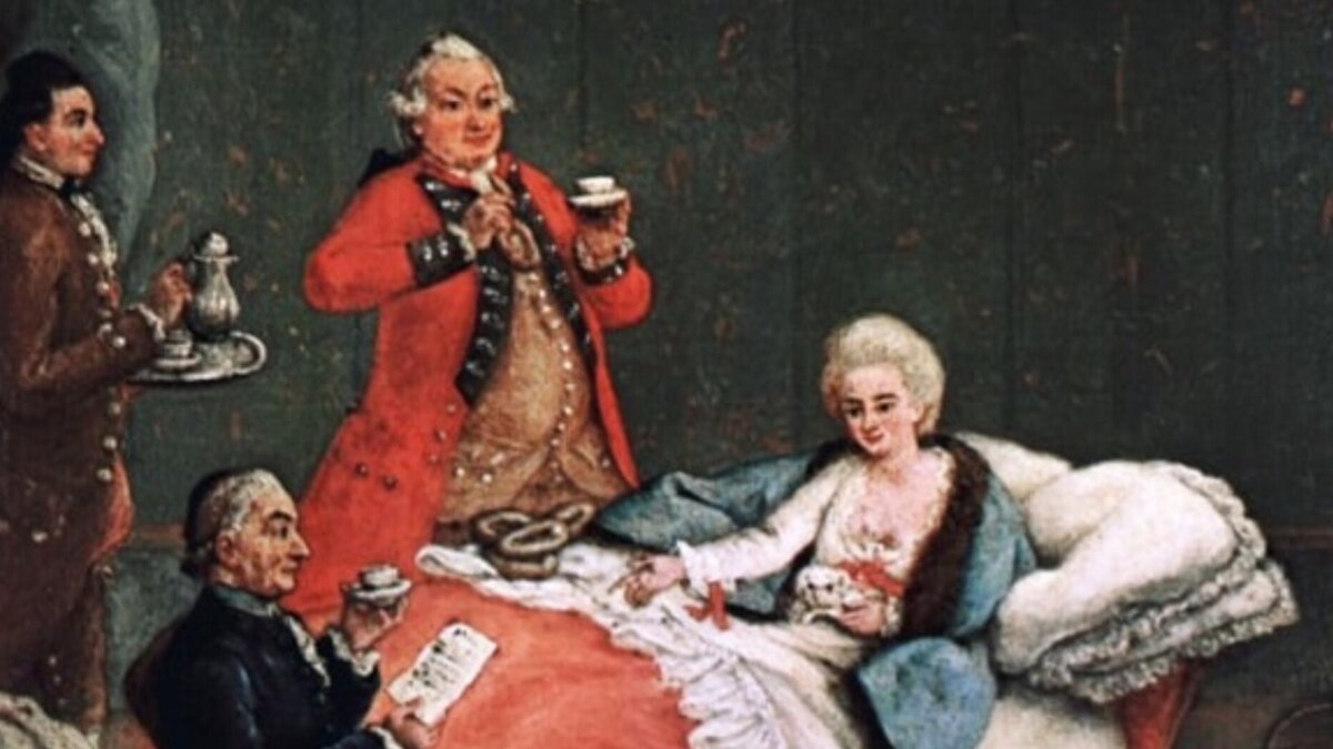 Анна Иоановна  и ее утренний ритуал принятия кофе, фотография из интернет-источников