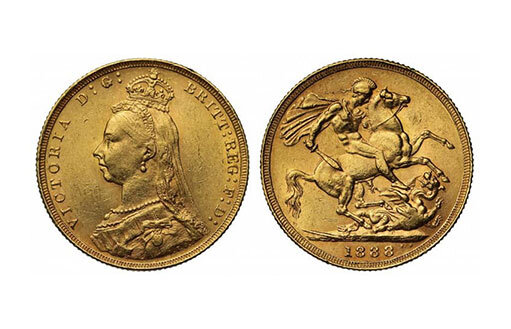 Золотой соверен 1888 года / фото © Золотой Запас