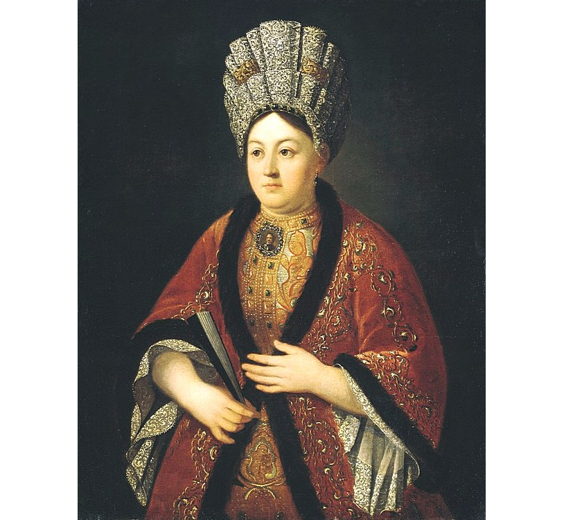 Баронесса Мария Яковлевна Строганова, Роман Никитин, не ранее мая 1724. (сс) Из коллекции Государственного Русского музея, Wikimedia Commons