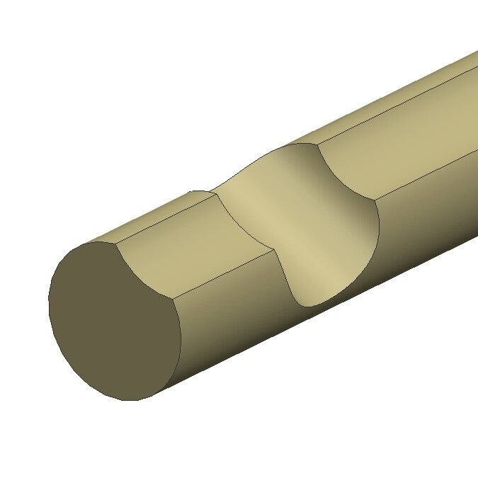 Рисунок 2. Элемент соединения в "чашку"