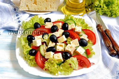 Греческий салат - рецепты с фото. Как приготовить греческий салат?