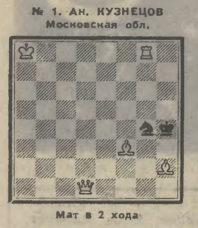 Ход белых. Мат в два хода  . В этой задаче только одно решение!