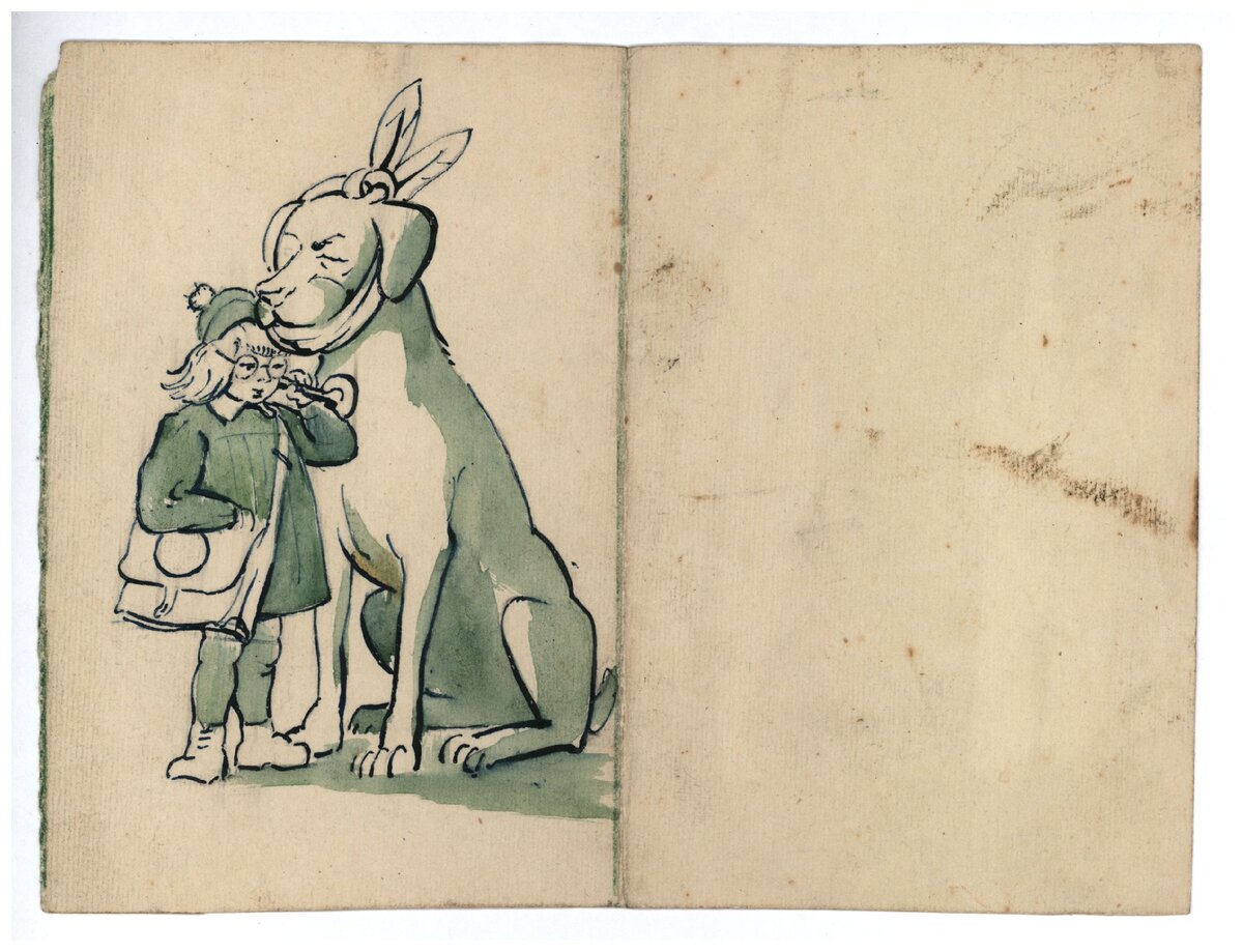 Открытка поздравительная. Авторский экземпляр Силина А.С. Середина XX века. Силин А.С. ГМИГ КП-171.