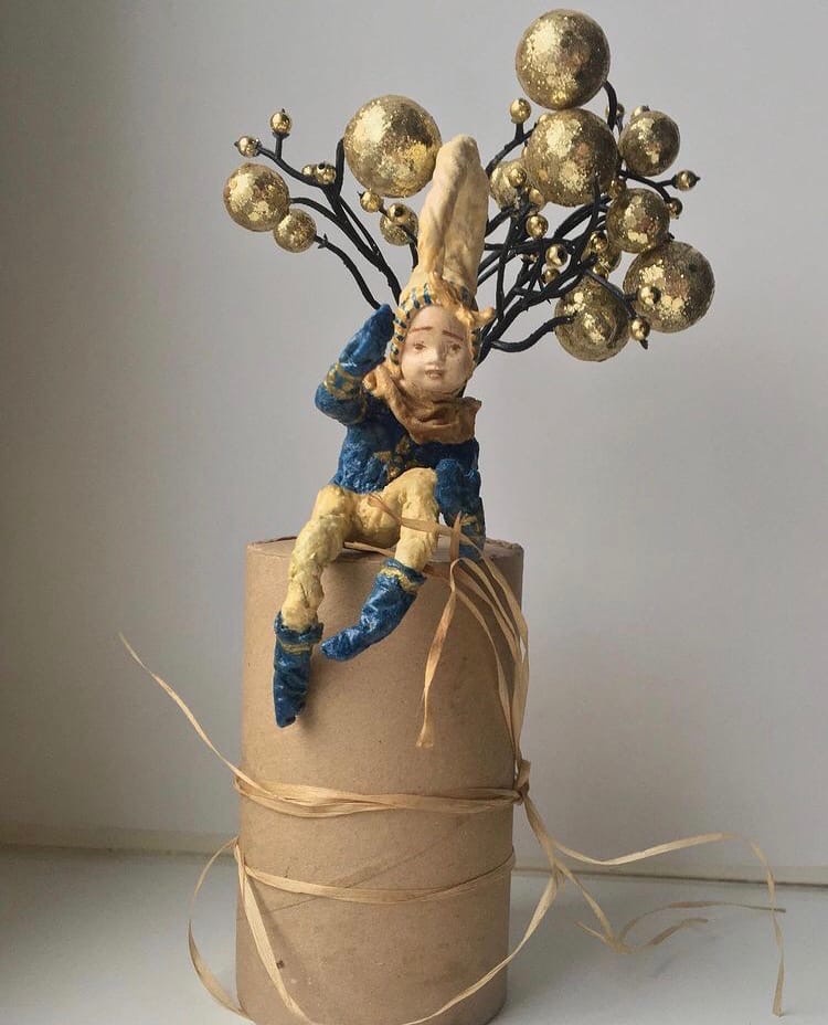 Ватная игрушка в моём исполнении.